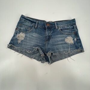 Cotton On Cut Off Distressed Denim Jean Shorts Size 4 Women’s